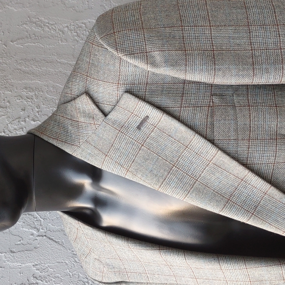 Buffalonian Imperial Men's Hand Tailored Luxury Plaid Check-Blazer
